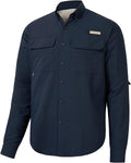 Men's UPF 50 Performance Fishing and Hiking Shirt with Long Sleeves and Quick Dry Technology