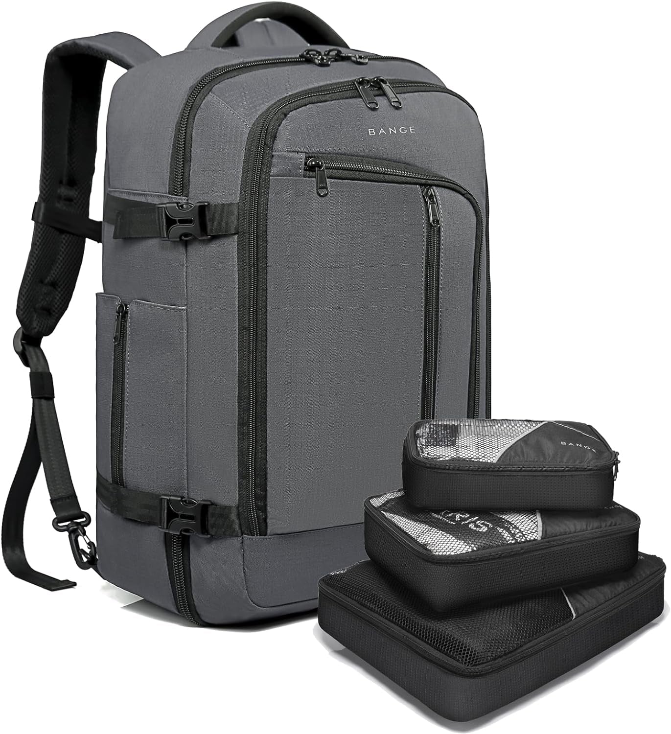 40-Liter FAA Flight Approved Travel Overnight Weekender Backpack in Grey - Peak Performance Outfitters