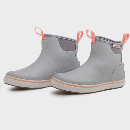 Grundens DECK-BOSS women's boot showing commercial non-slip outsole for wet surfaces