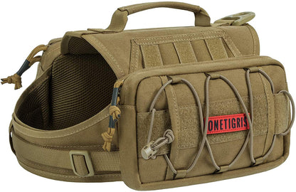 Tactical pet backpack for large dogs hiking
