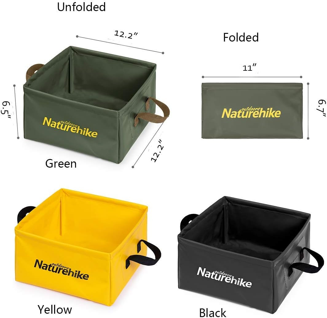 Portable Multifunctional Collapsible Water Basin with Handles for Outdoor Activities