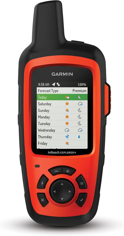 Garmin 010-01735-10 Inreach Explorer+, Handheld Satellite Communicator with Topo Maps and GPS Navigation