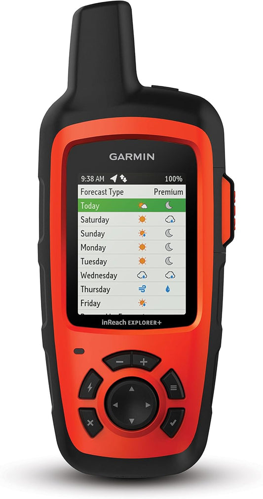 Garmin 010-01735-10 Inreach Explorer+, Handheld Satellite Communicator with Topo Maps and GPS Navigation