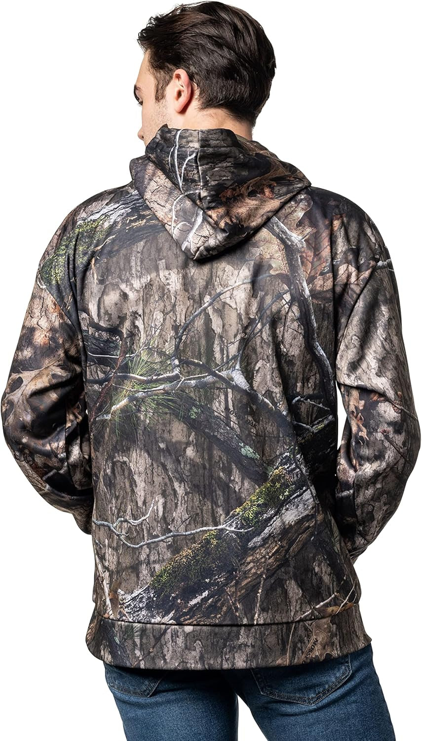 Shadow Grass Blades Mossy Oak Camo Performance Fleece Hoodie - Peak Performance Outfitters