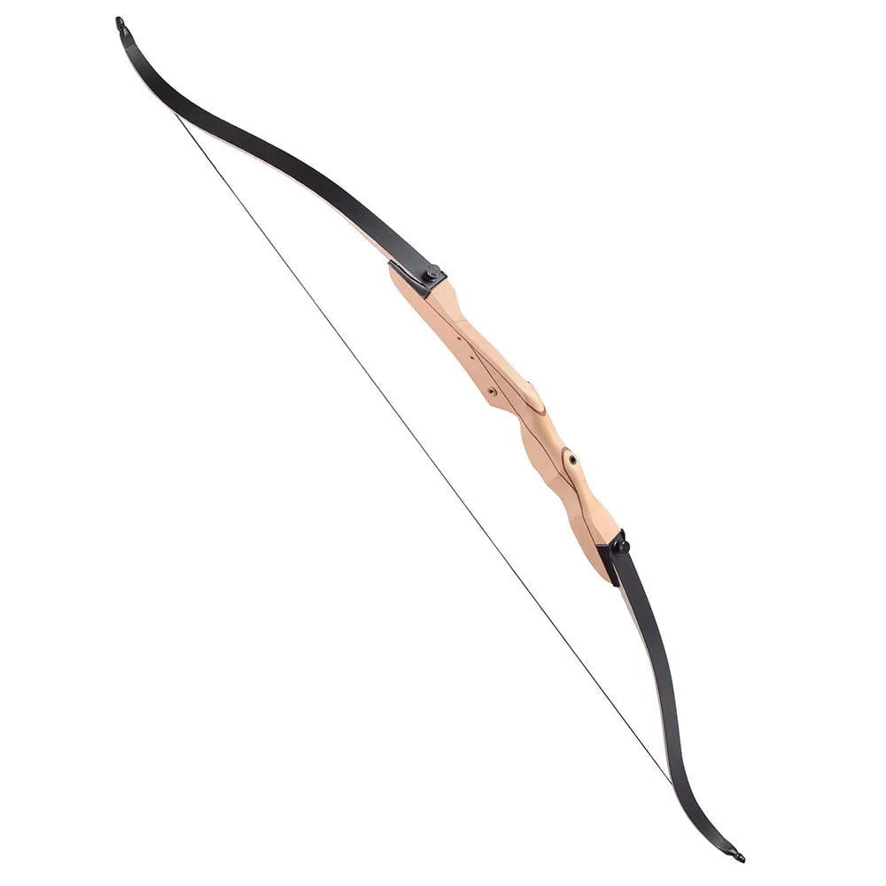 65 Hunting Takedown Recurve Bow - Right Hand, 30lbs Draw Weight - Traditional Archery Long Bow for Outdoor Use - Peak Performance Outfitters