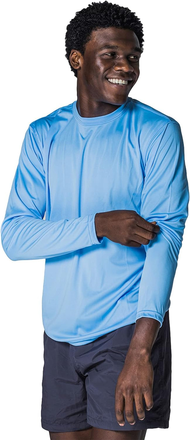 Men's Outdoor UPF 50+ Long Sleeve T-Shirt with UV Sun Protection for Fishing, Running, Hiking, and Swimming - Peak Performance Outfitters