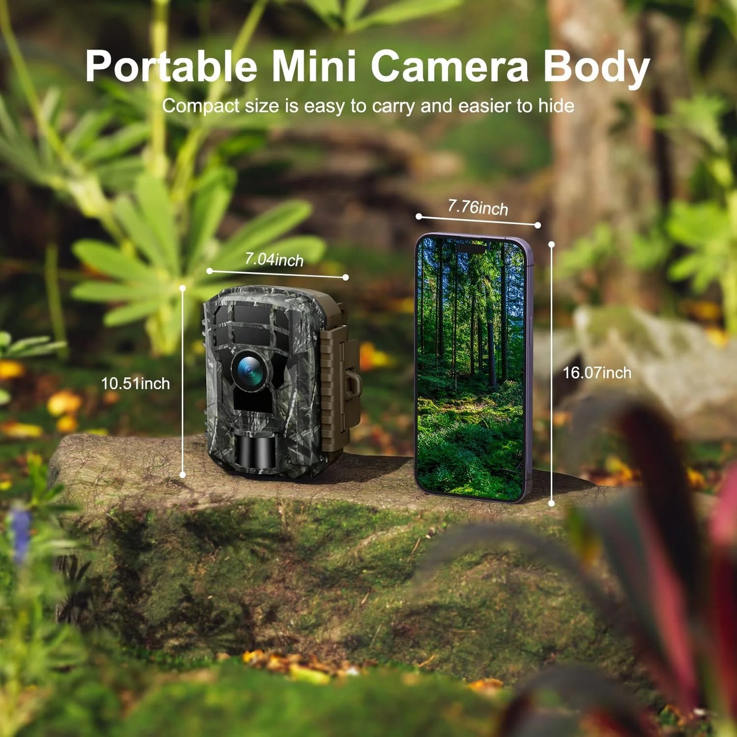 Set of 2 Trail Game Hunting Wildlife Cameras with 36MP 2K Resolution, Night Vision, Motion Activation, and Waterproof Design - Peak Performance Outfitters