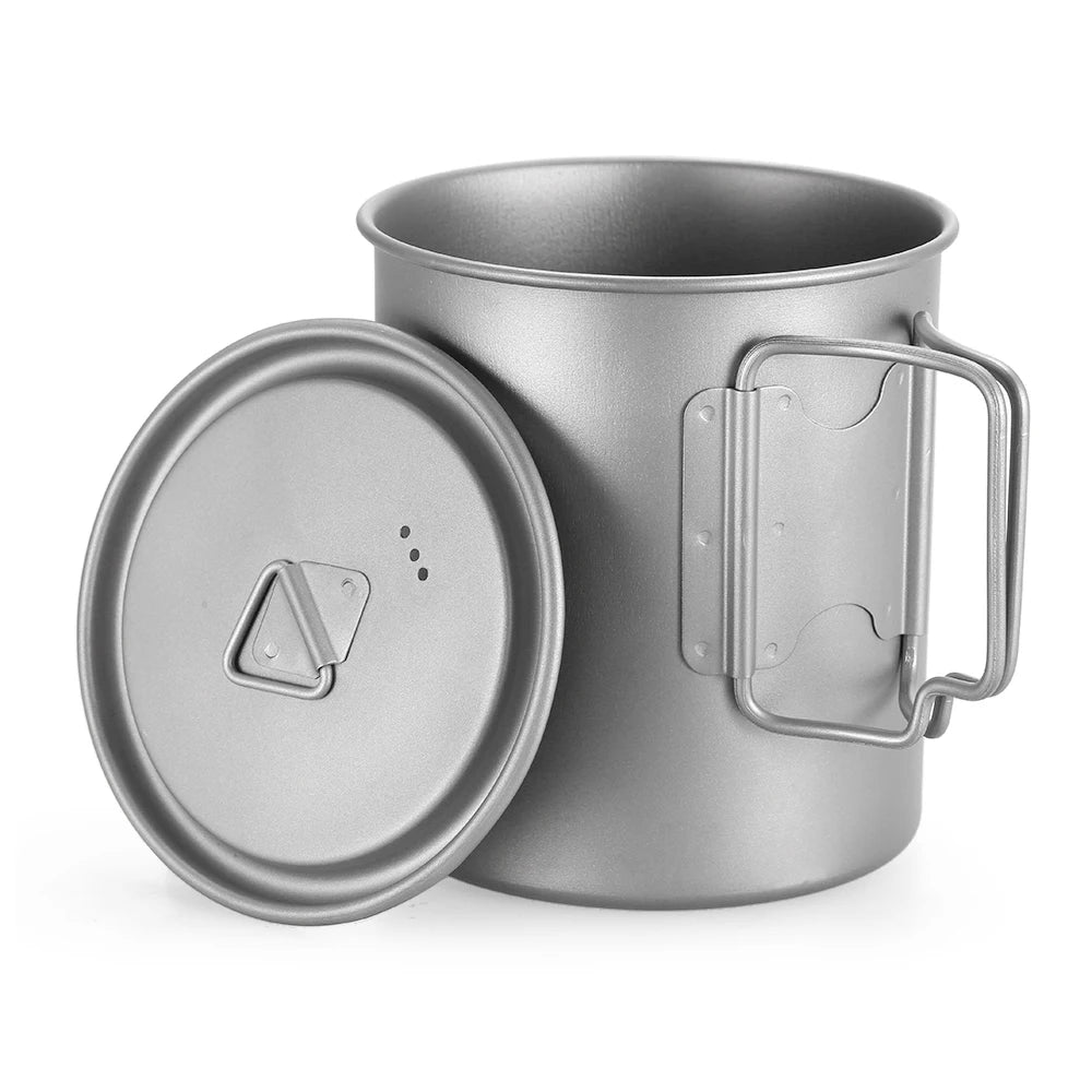 Durable Titanium Camping Cup - 750ml Outdoor Tableware for Tourists and Picnics - Peak Performance Outfitters