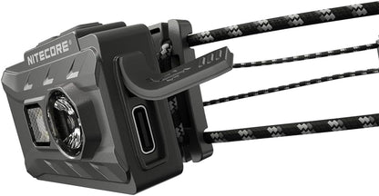 Nitecore NU20 Classic Ultralight Headlamp, 360 Lumen USB-C Rechargeable Lightweight for Backpacking, Camping, Running with Auxilary White and Red Light