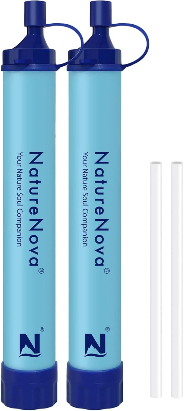 LifeStraw personal water filter straw with 0.2-micron hollow fiber membrane for backcountry use