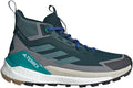adidas Mens Terrex Free Hiker 2.0 Goretex Hiking Shoes, Aurora Ivy/Preloved Teal/Grey, 12.5 Medium