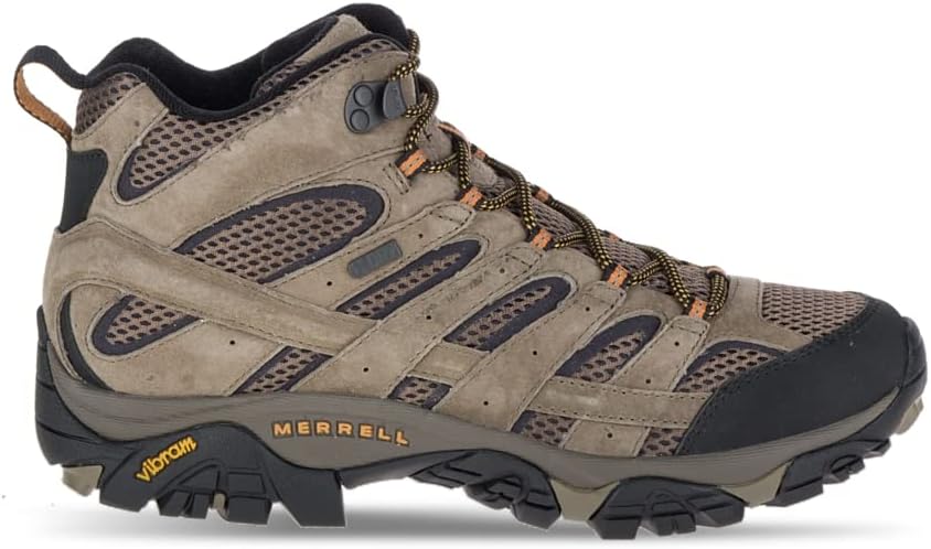 Merrell Moab 2 Mid waterproof boot showing waterproof membrane and ankle support height