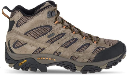 Merrell Moab 2 Mid waterproof boot showing waterproof membrane and ankle support height