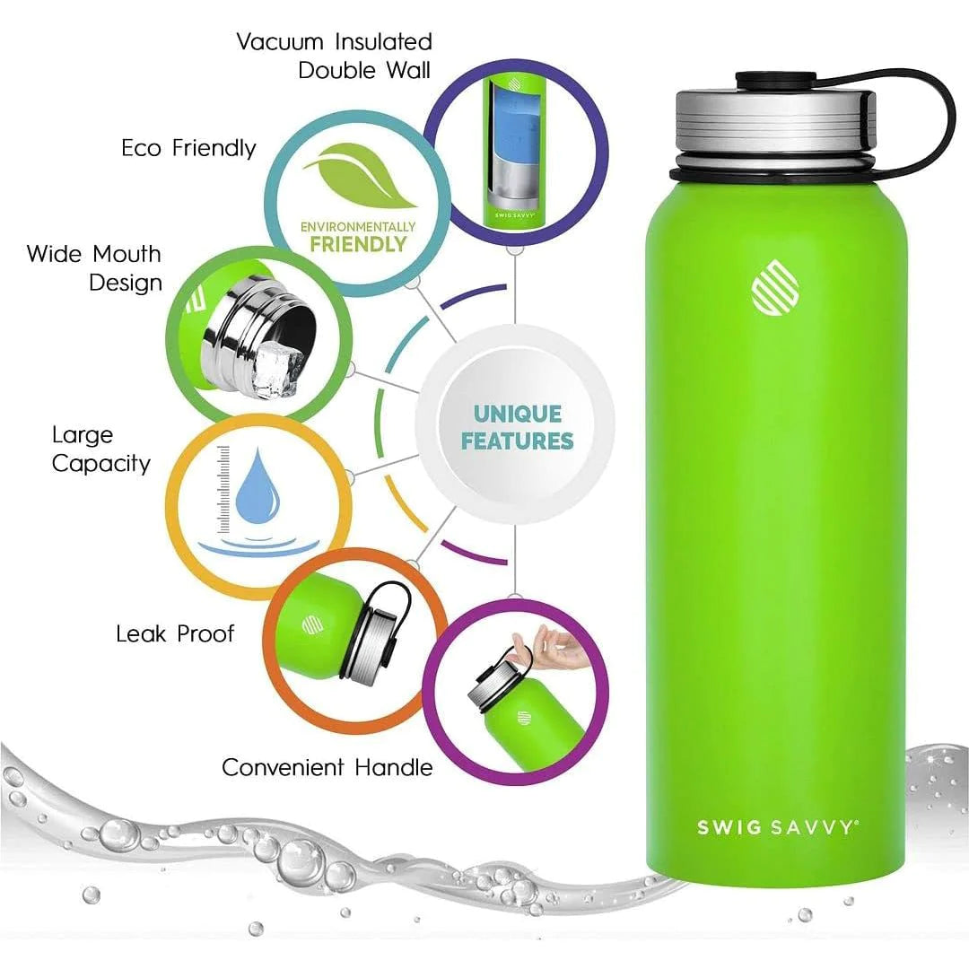 Insulated Stainless Steel Sports Water Bottle - 32 oz - Peak Performance Outfitters