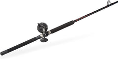 Penn Warfare Level Wind fishing rod and reel combo, featuring a sleek fishing rod and conventional reel for saltwater fishing.