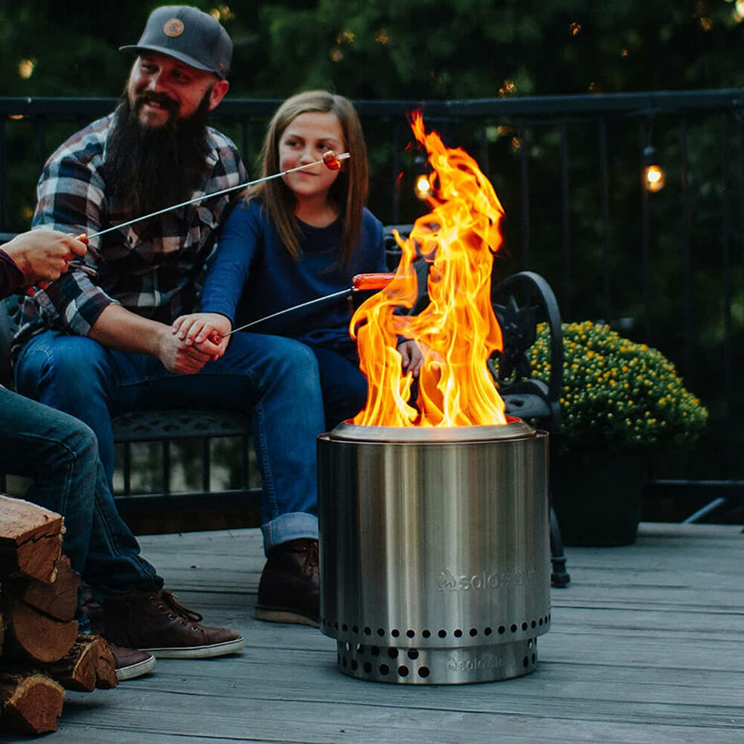 Elevated Stainless Steel Ranger Stand for Safe Use with Smokeless Fire Pits - Peak Performance Outfitters