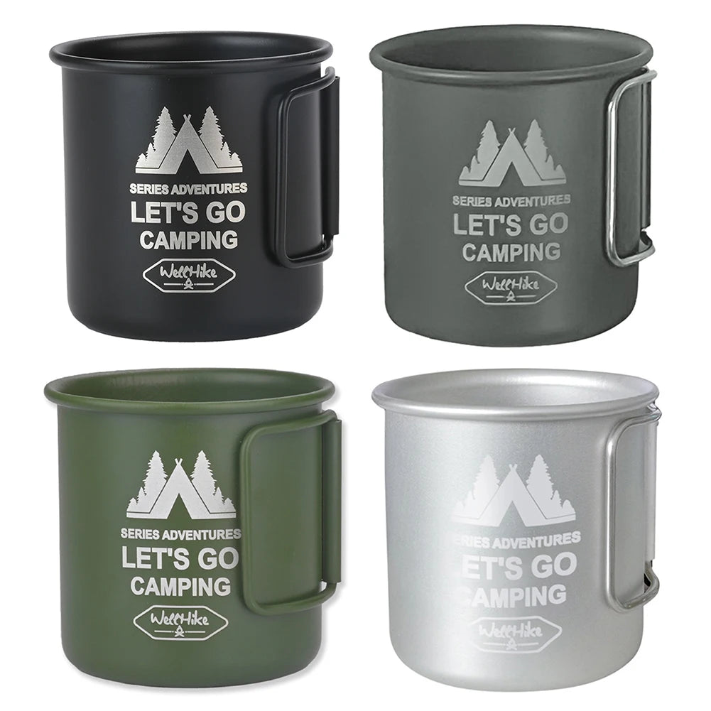 Aluminium Alloy Folding Camping Mug - 300ML Ultra-Light Travel Water Cup - Peak Performance Outfitters