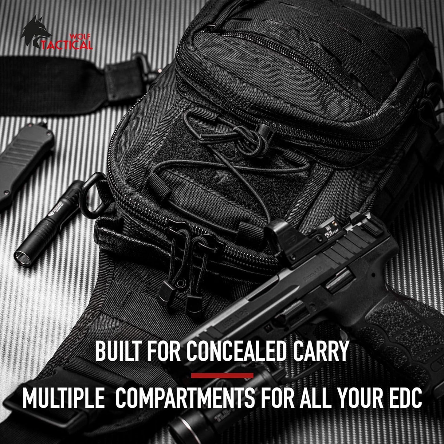 Concealed Carry Shoulder Bag for Range, Travel, Hiking, and Outdoor Sports - Peak Performance Outfitters