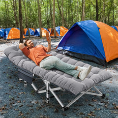 Portable Folding Camping Cot with 3.3 Inch Mattress and Carry Bag - Peak Performance Outfitters