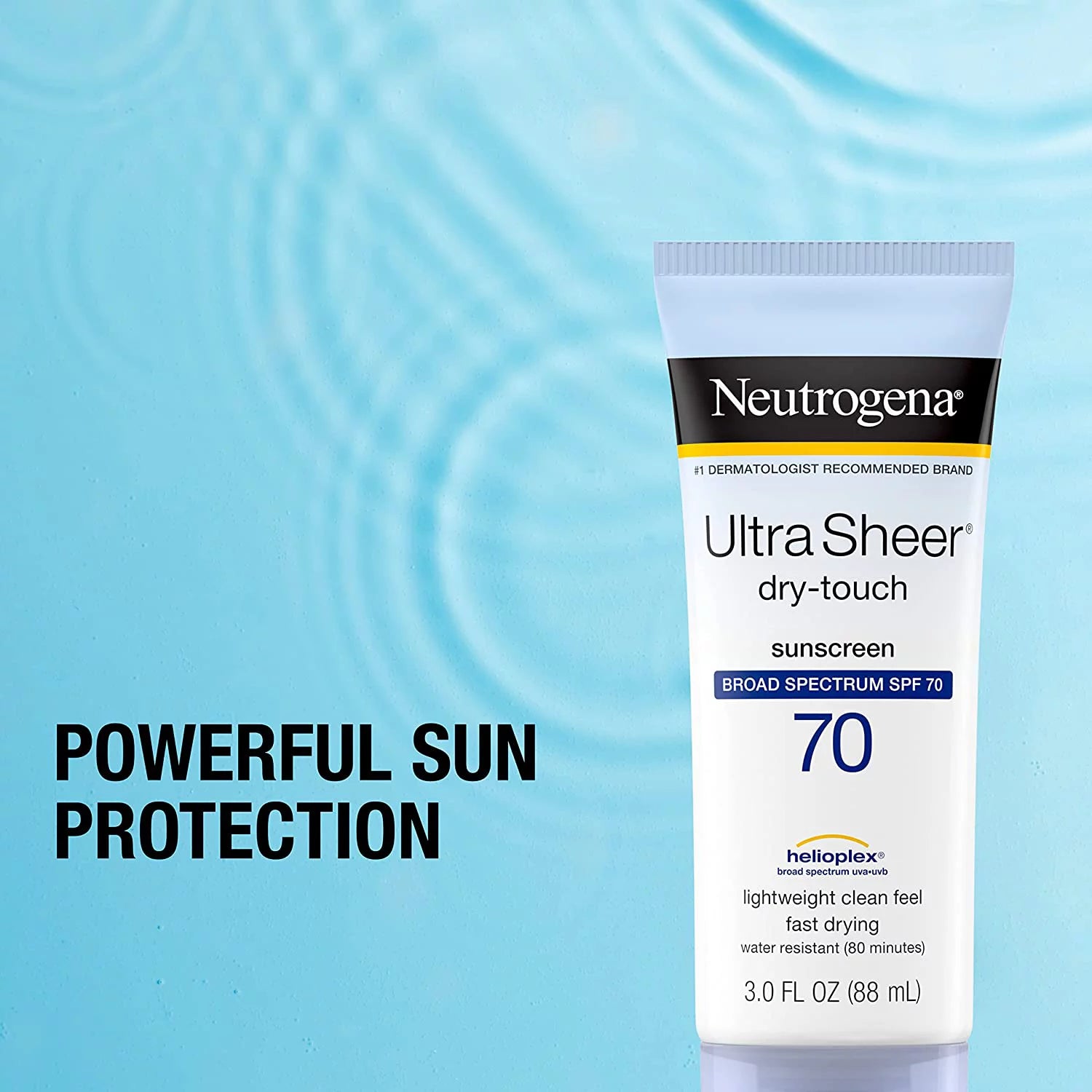 Ultra Sheer Broad Spectrum SPF 70 Sunscreen Lotion, 3 oz - Peak Performance Outfitters