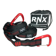 Heavy-duty hammock hanging kit with 2000 lb steel straps — indoor and outdoor installation hardware