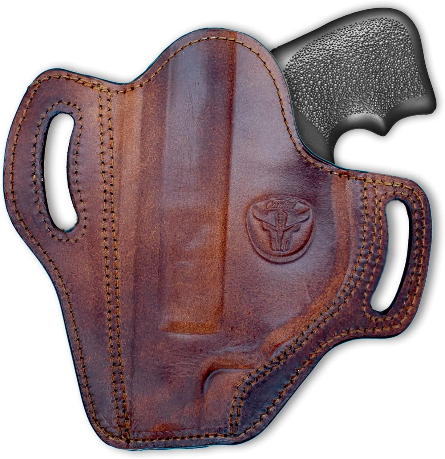 Leather OWB Holster for S&W J Frame, Ruger LCR, SP101, and Other 38 Special Snub Nose Revolvers with 2.25 Barrel - Peak Performance Outfitters