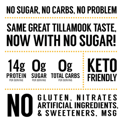 Tillamook Country Smoker Zero Sugar Beef Jerky, Original 6.5 oz