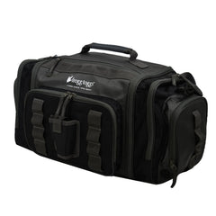 Heavy-duty waterproof fishing tackle bag with 3 trays — bass and saltwater lure storage organizer
