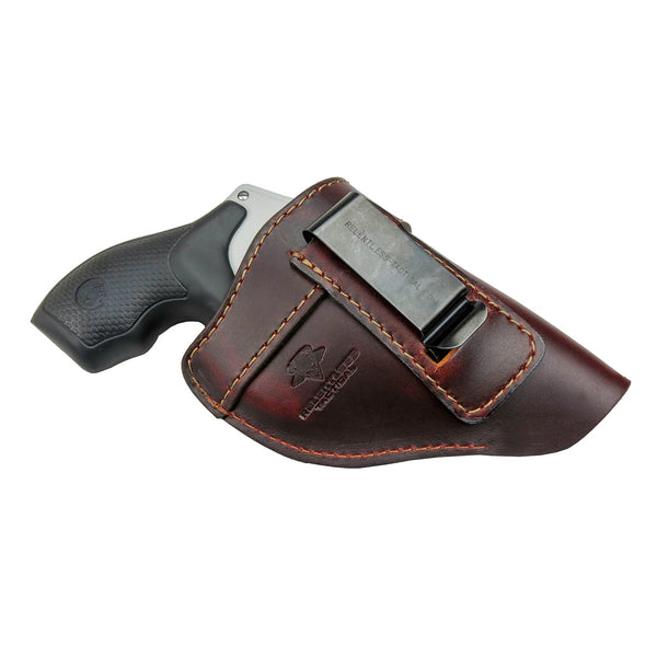 Leather IWB holster for J frame revolvers — made in USA Defender platform