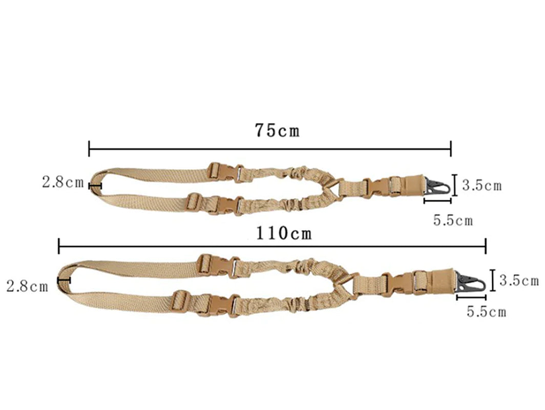 Durable Tactical Single Point Rifle Sling with Adjustable Length and Quick Detach Buckle - Peak Performance Outfitters