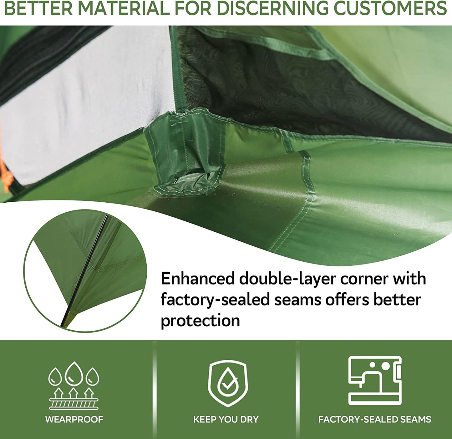 Polaris Lightweight Backpacking Tent - Ultralight Waterproof Camping Tent for 2/3/4 Persons, Large Size 3-Season Tent for Family, Outdoor Activities, Hiking, and Mountaineering - Peak Performance Outfitters