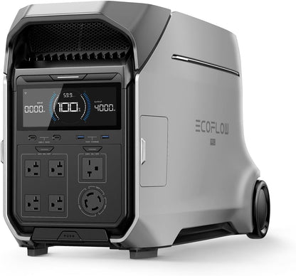 4096Wh DELTA Pro 3,4000-Watt Output, LFP Power Station, Home Backup, Camping, Push-Button Start Battery Generator