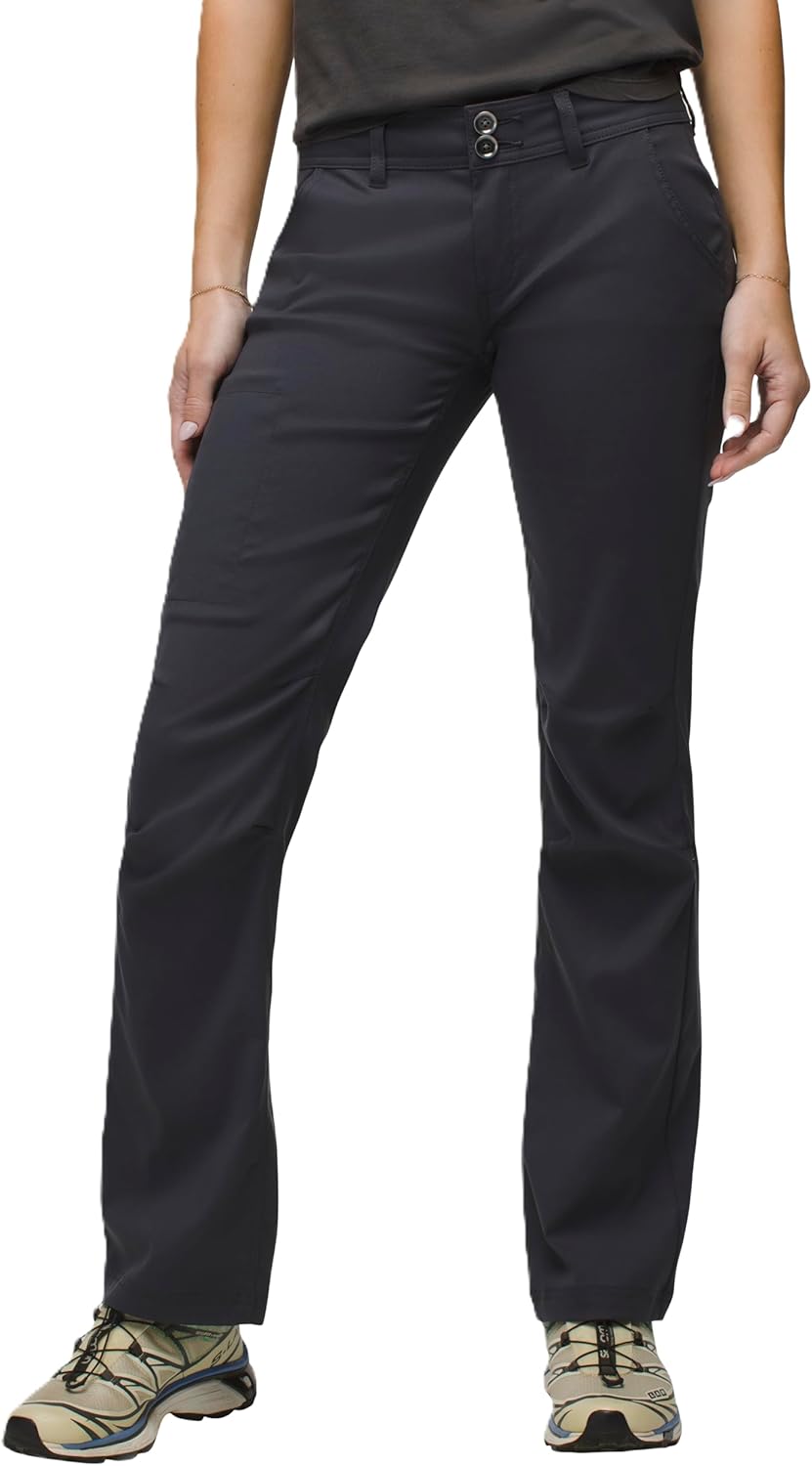 prAna Stretch Zion pants in stretch nylon with UPF 50+ and DWR treatment for climbing and hiking