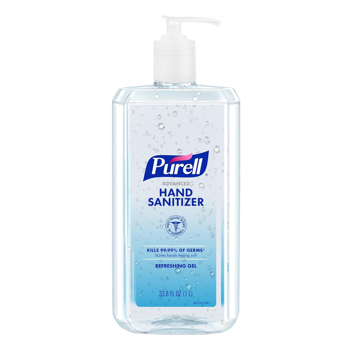 PURELL Advanced Hand Sanitizer 1-liter pump with 70% ethyl alcohol for camp hygiene