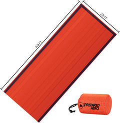 Prepared Hero Survival Bag - 2 Pack - Emergency Sleeping Bag, Thermal Bivy Sack for Camping, Hiking, Outdoor. Lightweight, Portable, Survival Shelter.