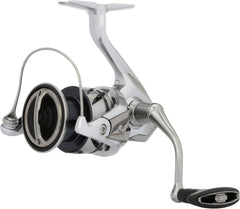 Shimano Stradic FM outdoor gear, showing a close-up of the durable, high-performance fishing reel with Shimano branding.