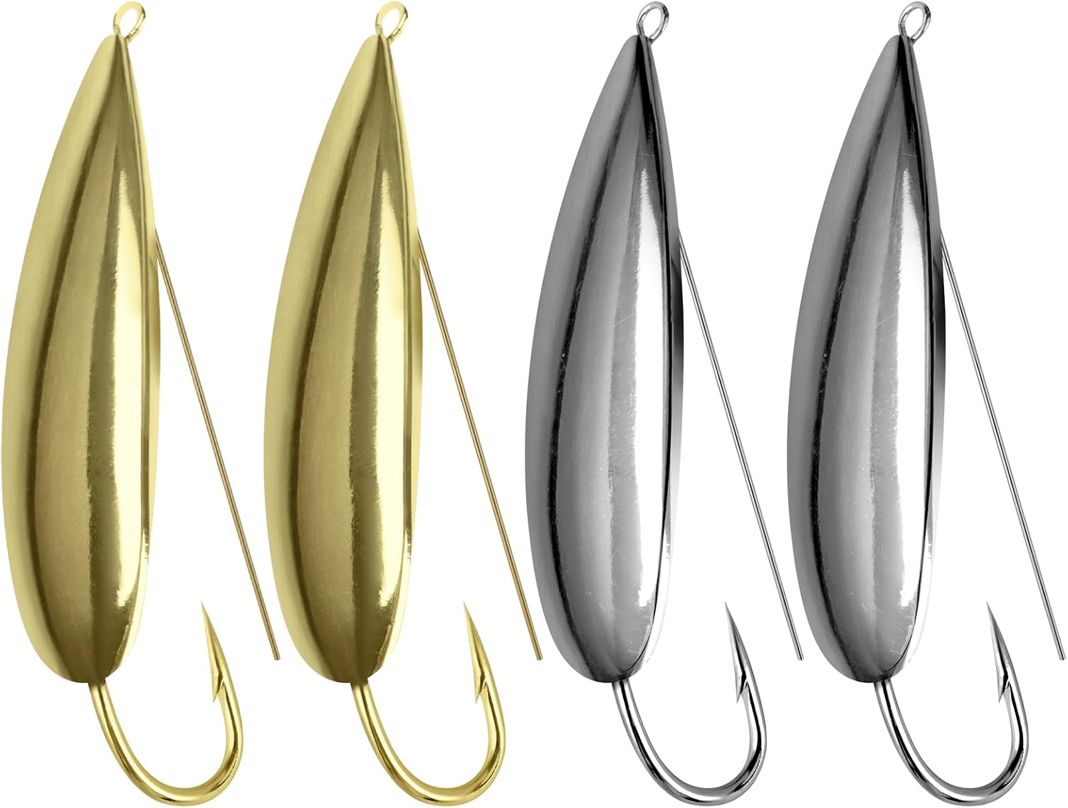 Johnson Silver Minnow weedless spoon with hammered finish and wire weed guard