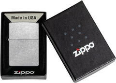 Zippo Classic Street Chrome Pocket Lighter for fire starting, featuring a sleek chrome finish and classic Zippo design.