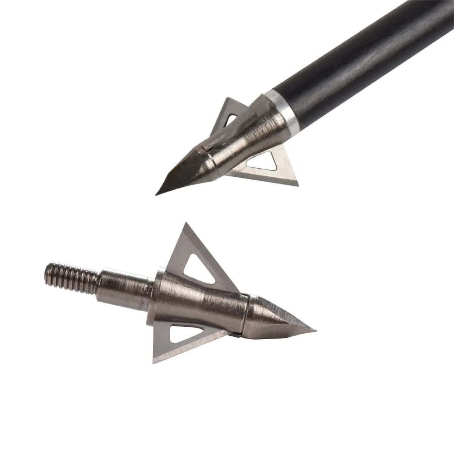 Set of 12 Archery Broadheads 100 Grain for Crossbows, Recurves, and Compound Bows - Peak Performance Outfitters