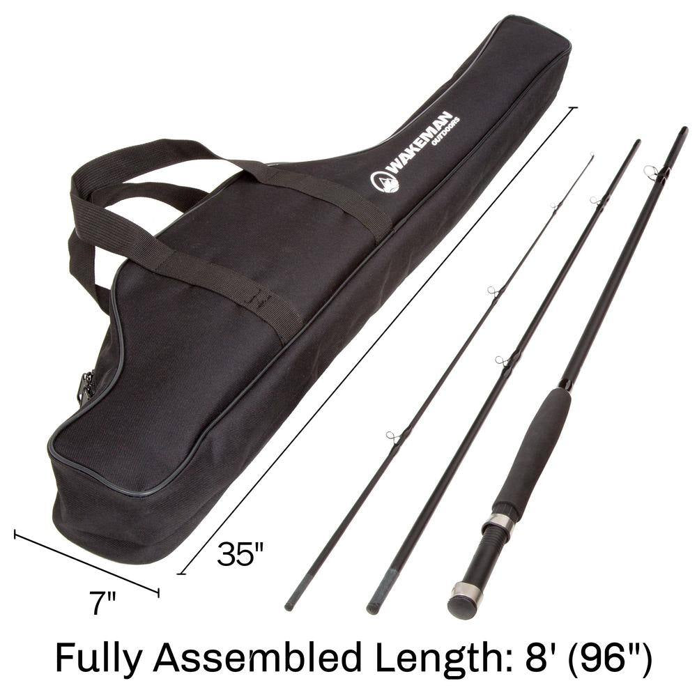 8-Foot Fly Fishing Combo Set with Carrying Bag