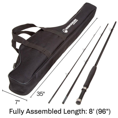 8-Foot Fly Fishing Combo Set with Carrying Bag