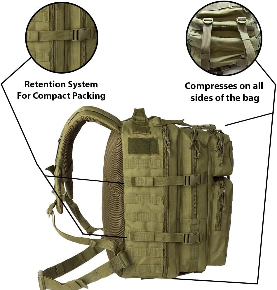 Bravo 34L Travel and Work Backpack for Men, Olive Drab - Peak Performance Outfitters