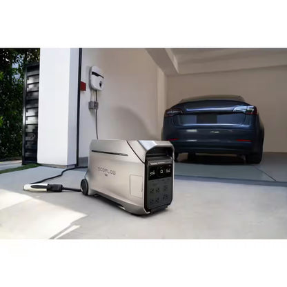 4000-Watt Output, Solar Generator DELTA Pro 3 with 2 Pcs 400W Solar Panels, LFP Battery, Home Backup, Camping&Rvs