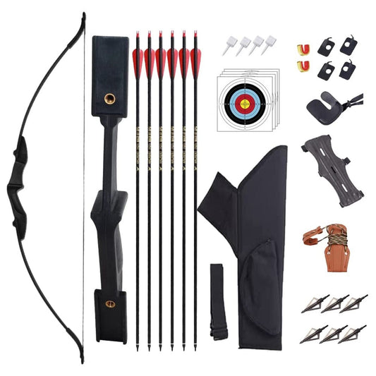 Archery Takedown Recurve Bow and Arrow Set for Youth and Adult Beginners - Peak Performance Outfitters