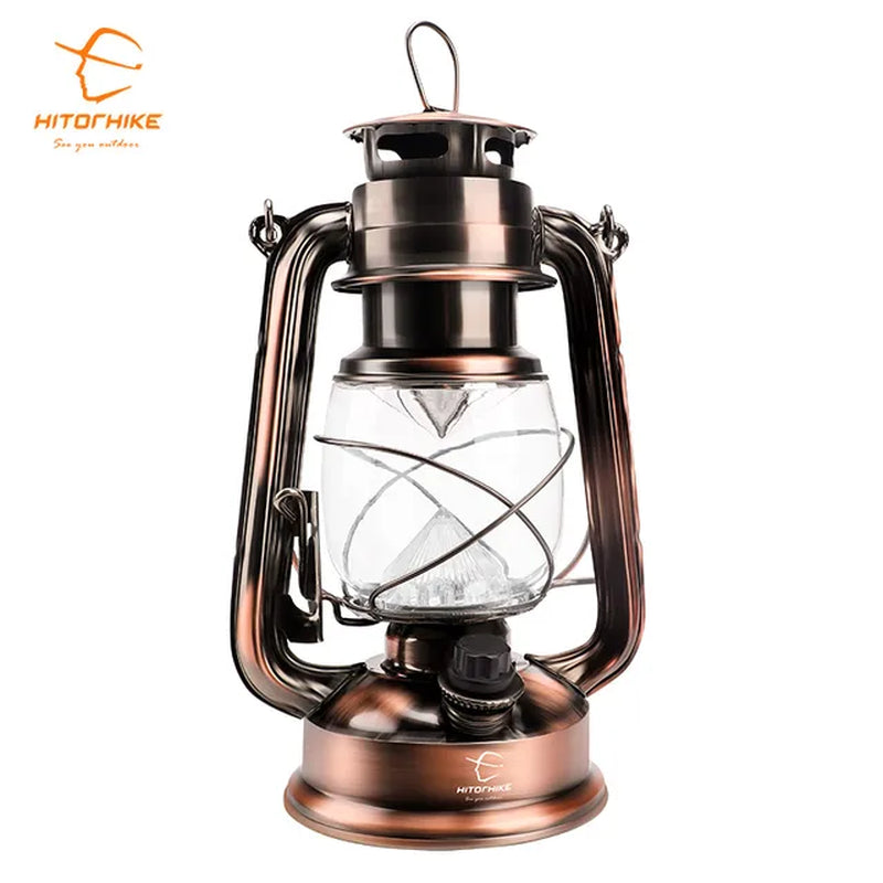 Portable Vintage Camping Lantern with 18650 Li-Ion Battery - Peak Performance Outfitters