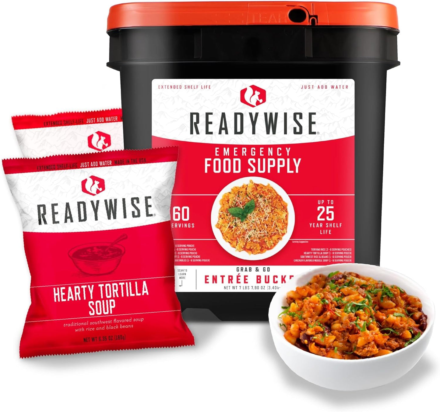 ReadyWise Emergency Food Supply — Freeze-Dried Survival Buckets