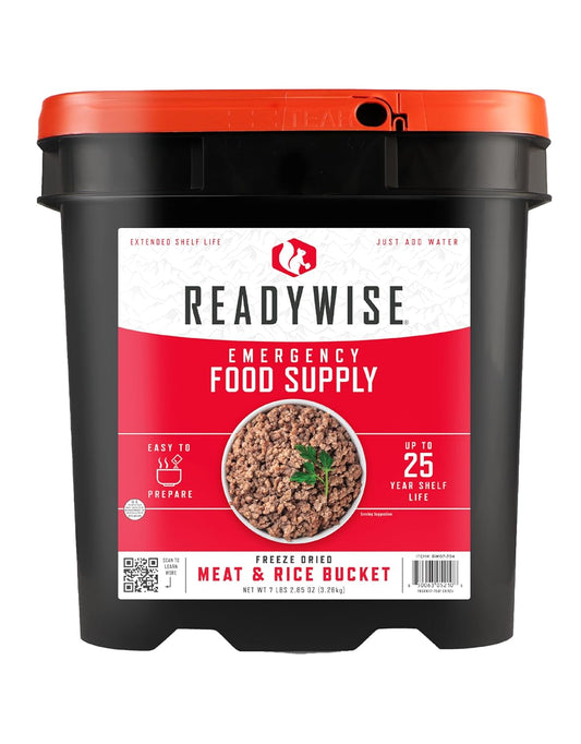 ReadyWise Meat & Rice Bucket - 88 Servings