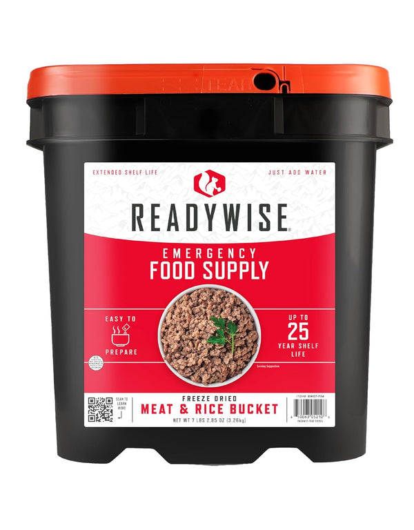 ReadyWise Meat & Rice Bucket - 88 Servings