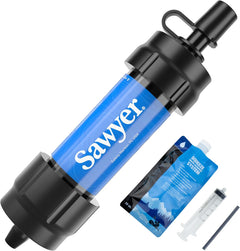 Sawyer Mini Water Filtration System for hydration, compact design, and portable water purification gear