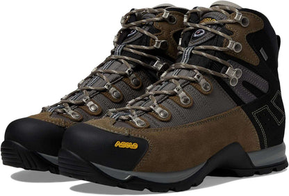 ASOLO Men's FUGITIVE GTX Water-Resistant Breathable Suede Nylon Trekking Low Ankle Hiking Boots  - Toe Rubber Cap